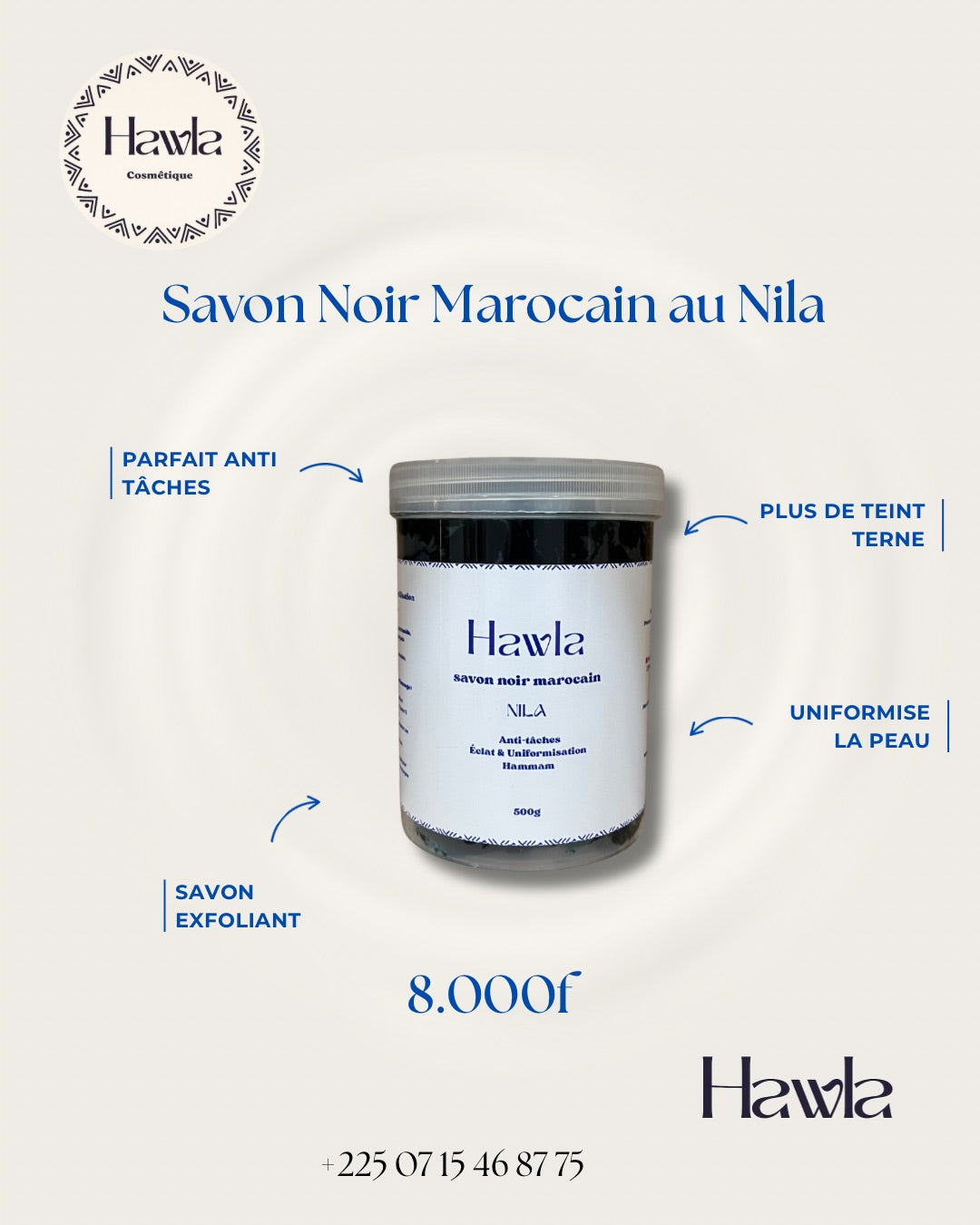 Savon Noir Marocain au Nila